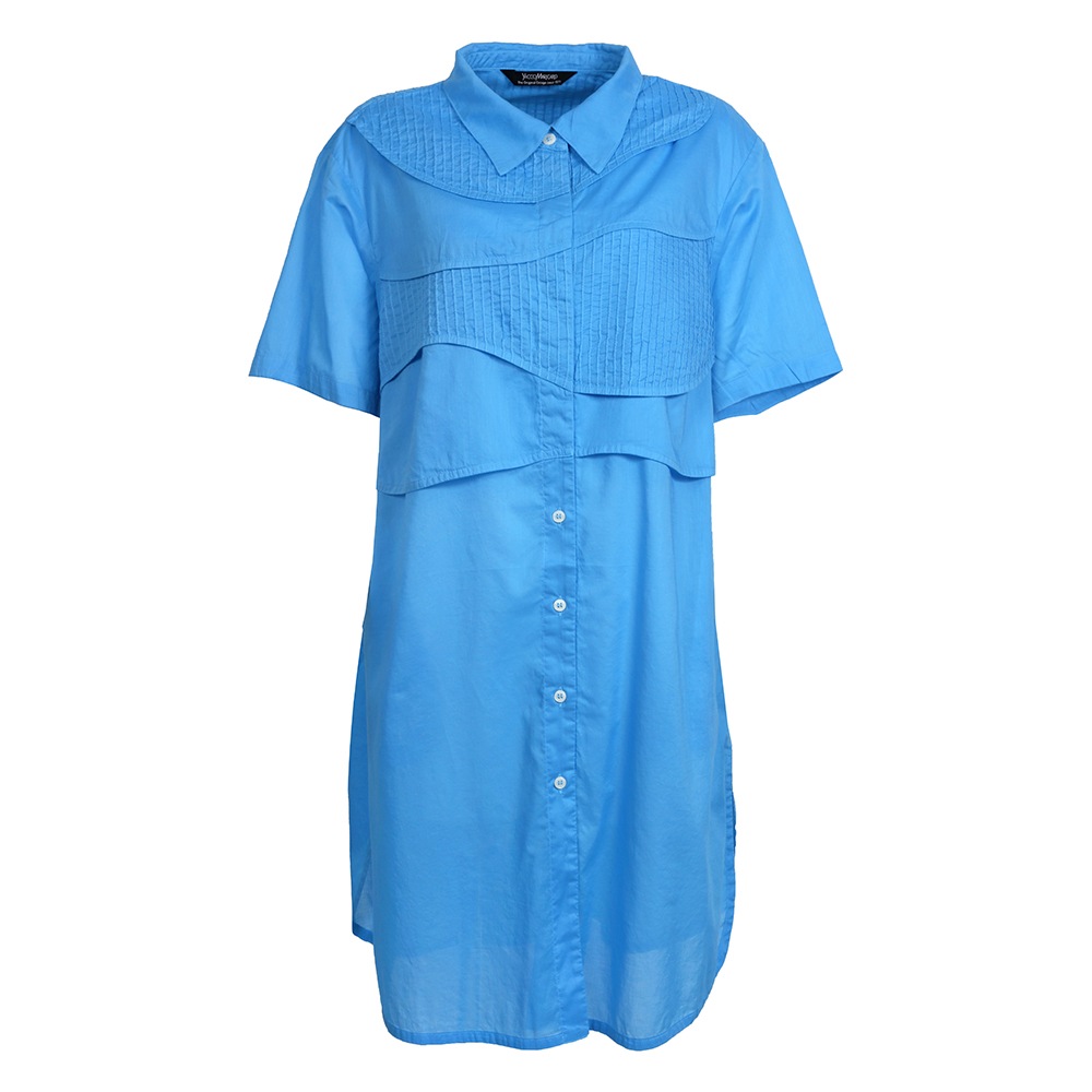 瓦ピンタックロングシャツ