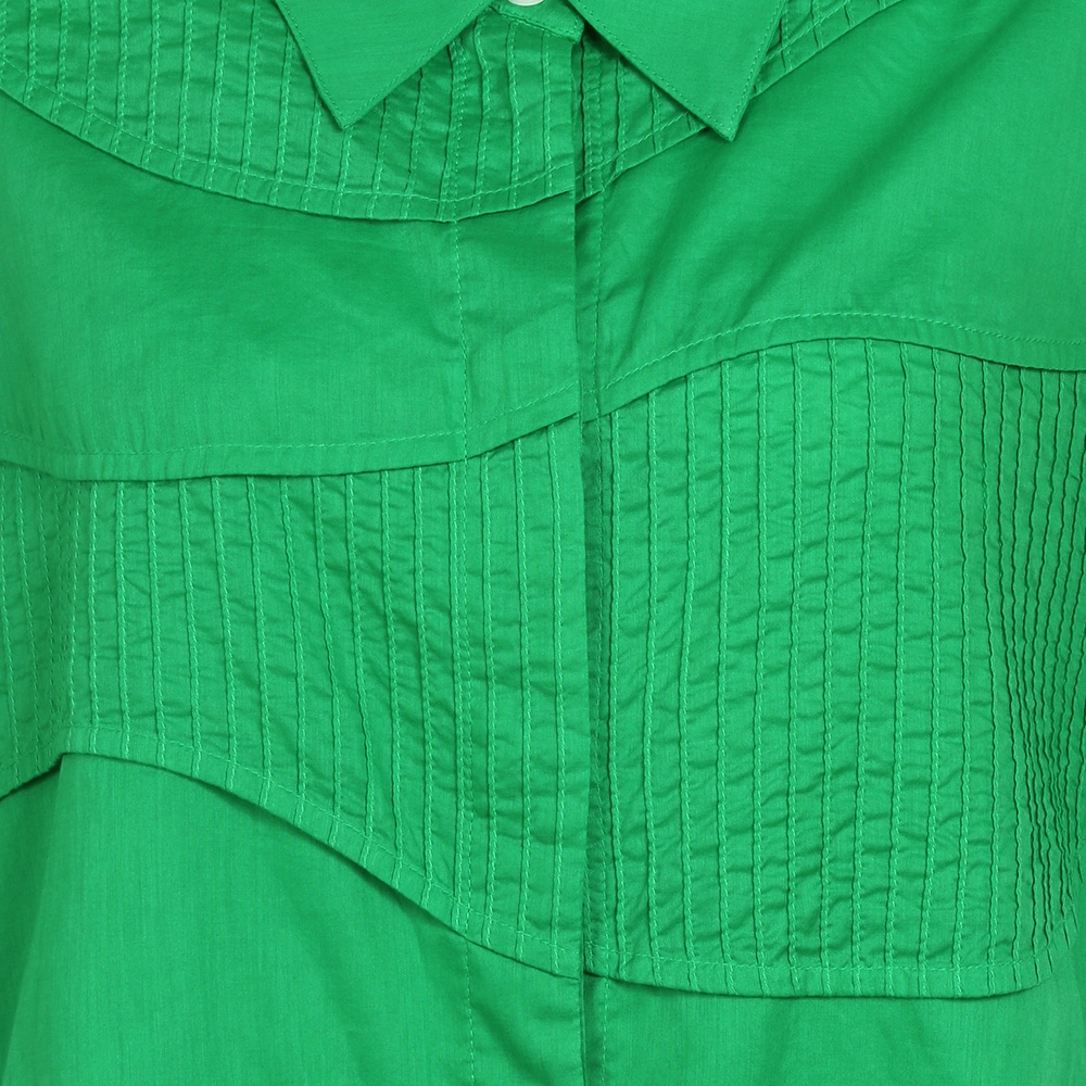 瓦ピンタックロングシャツ