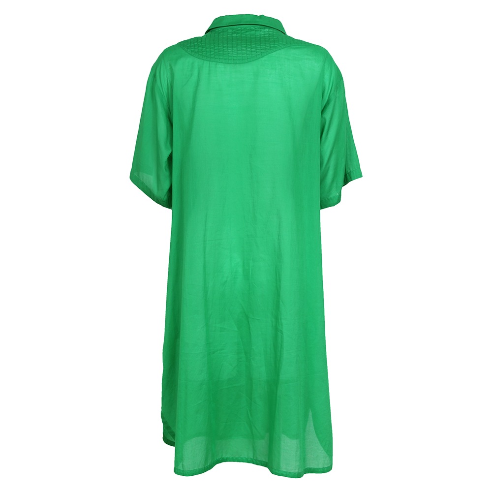 瓦ピンタックロングシャツ