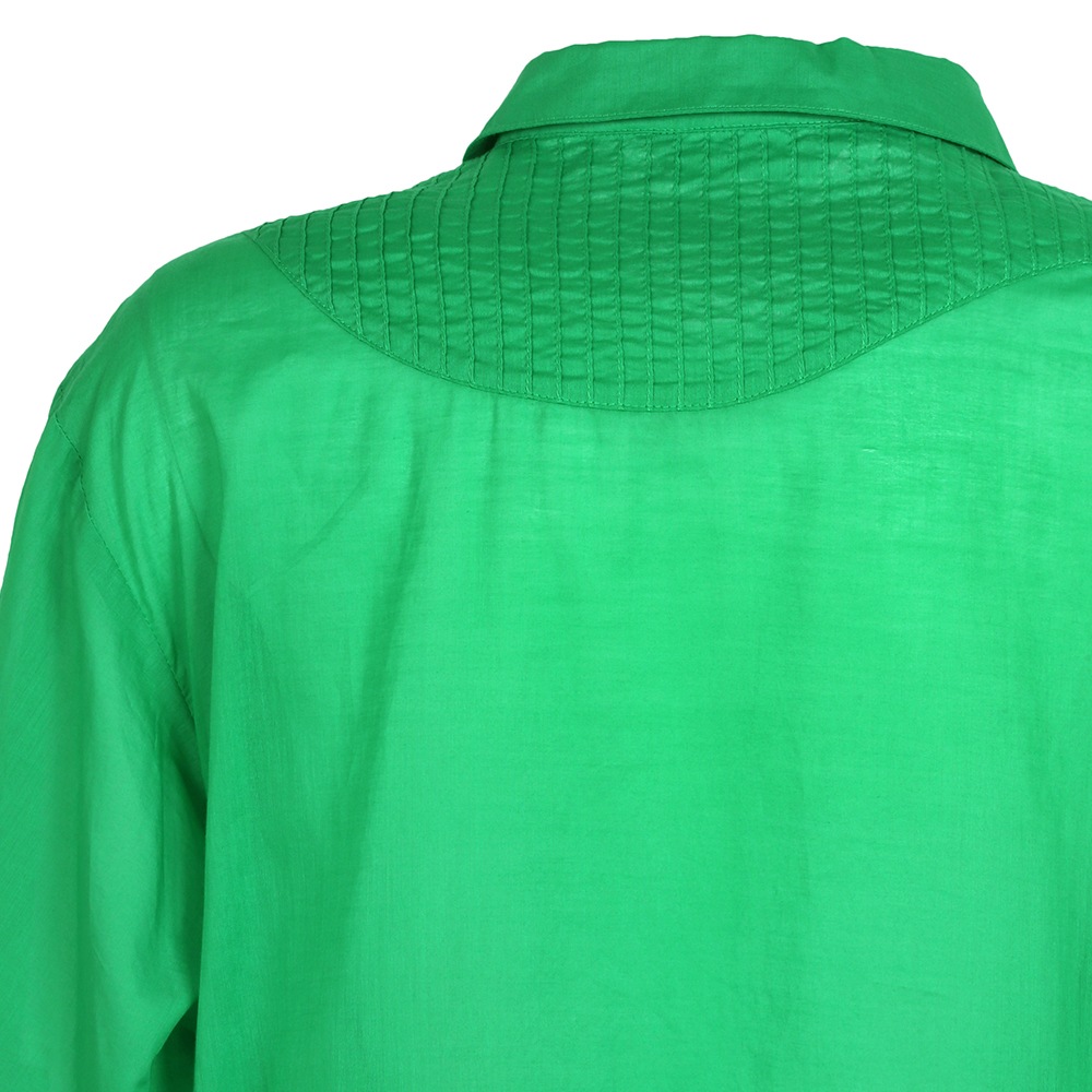 瓦ピンタックロングシャツ