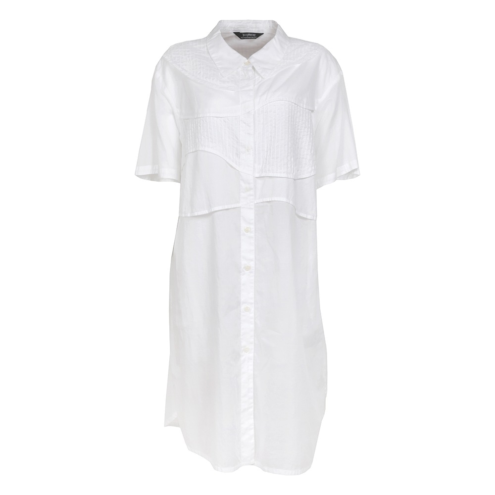 瓦ピンタックロングシャツ