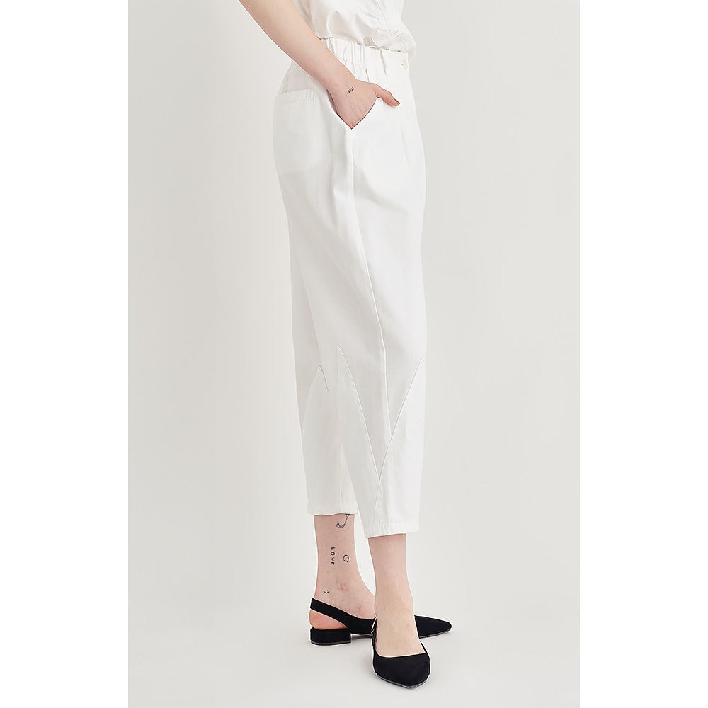 白花アップリケパンツ