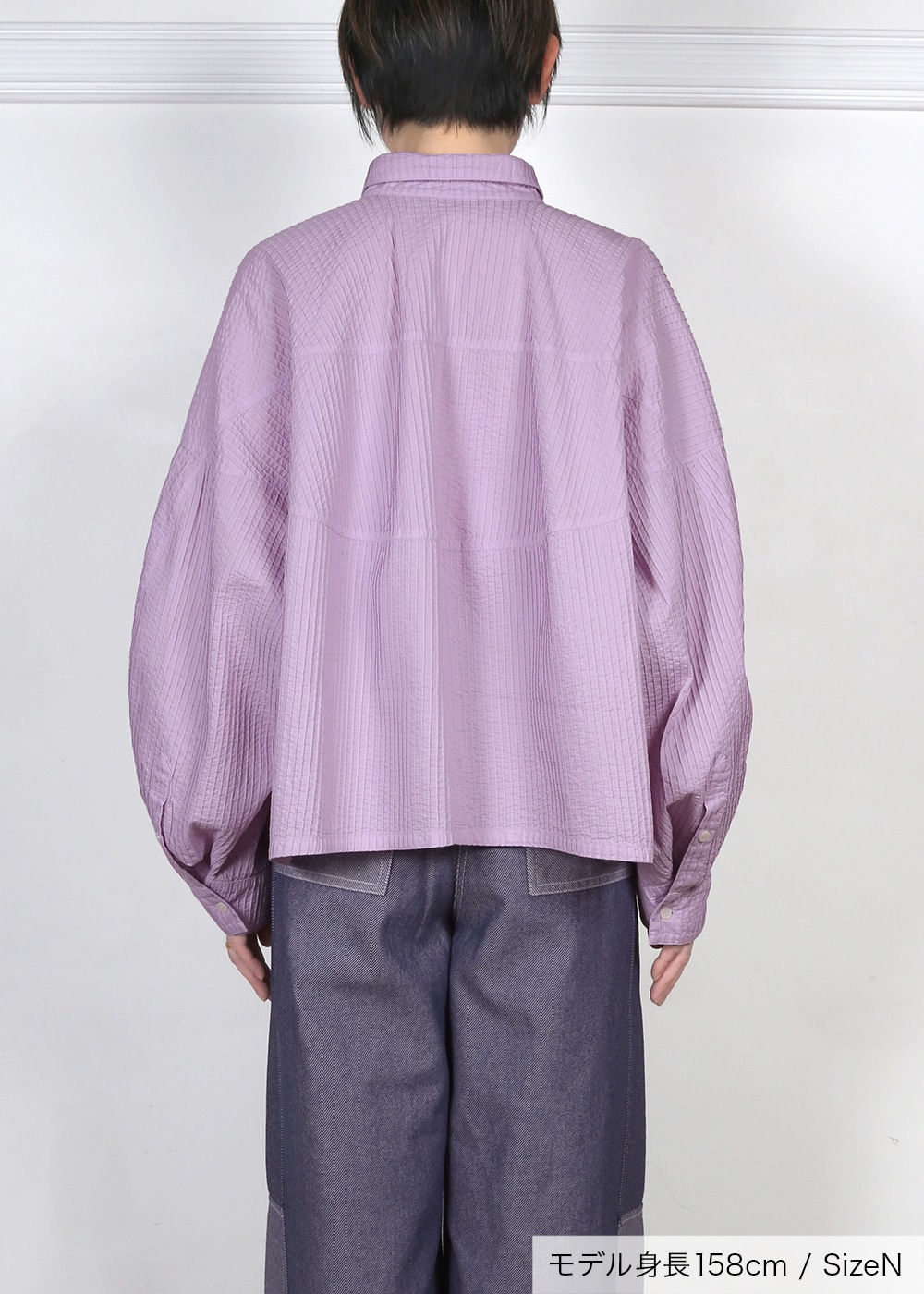 ボリュームシルエット＆スリーブ総ピンタックシャツ | すべての商品