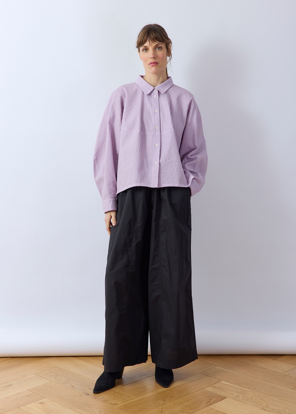 ボリュームシルエット＆スリーブ総ピンタックシャツ | すべての商品