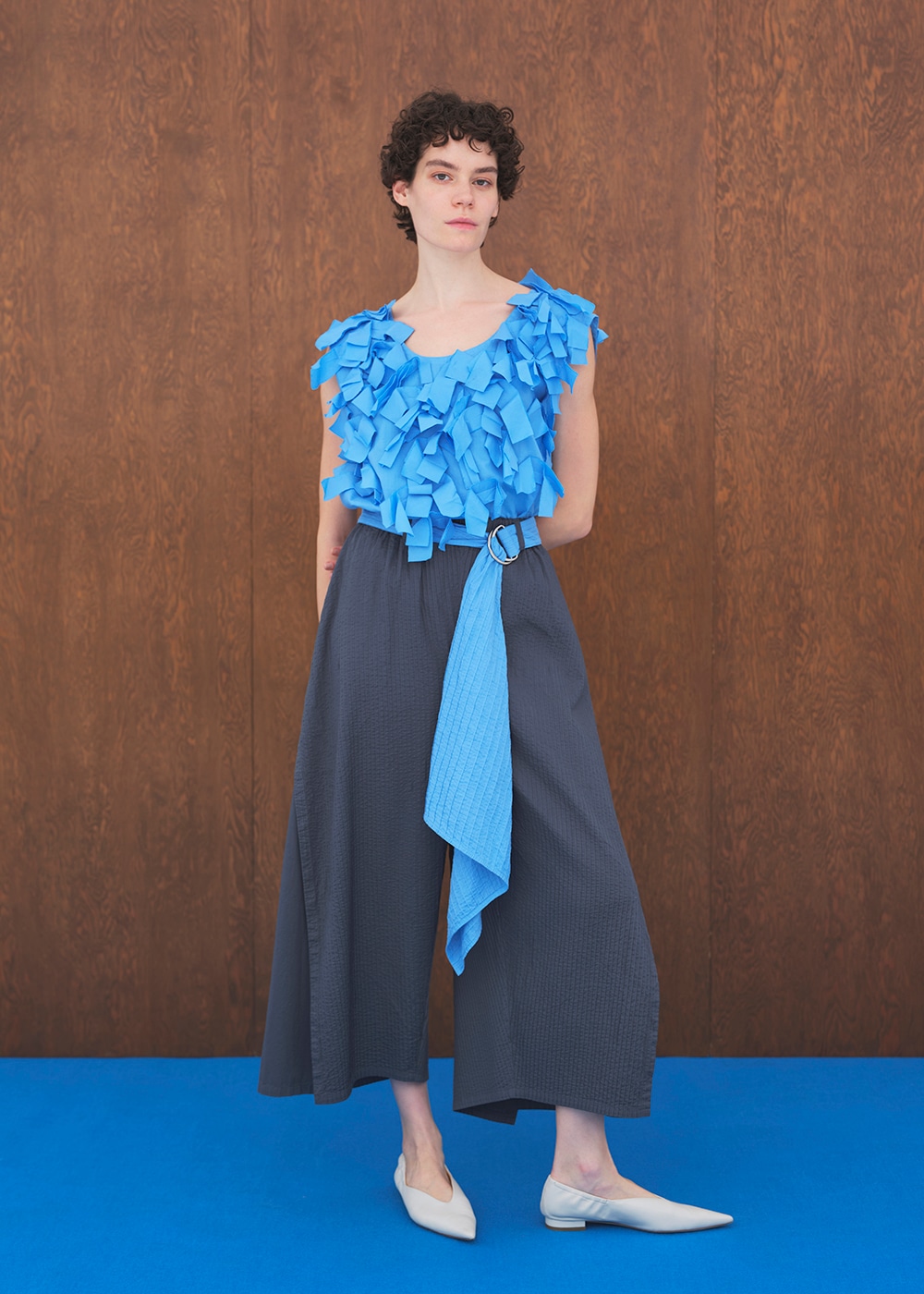 スカーフヘムピンタックベルト