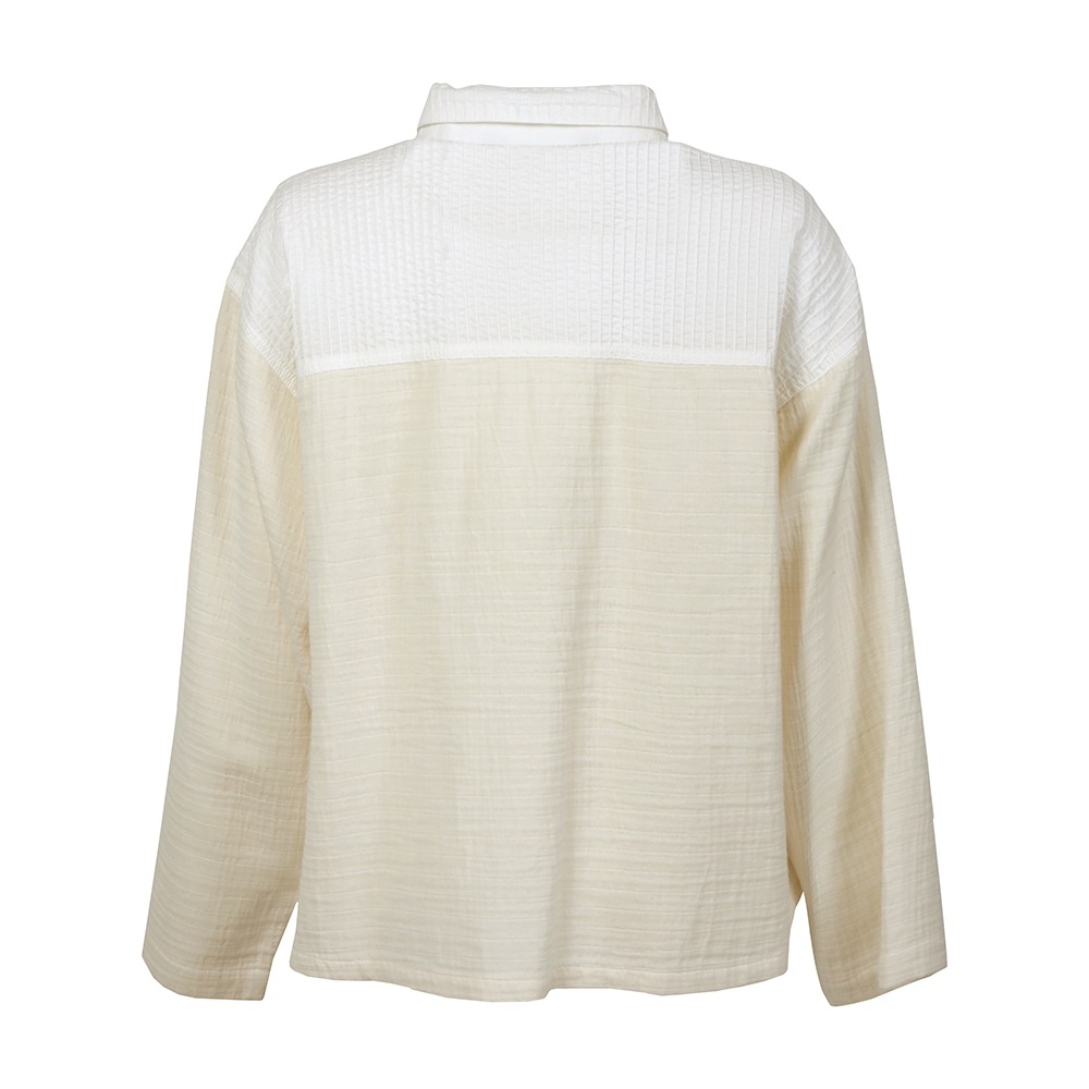 コットンガーゼクレープシャツ