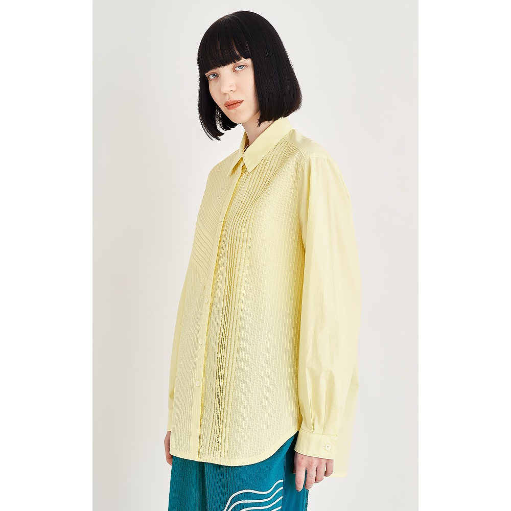 部分斜めピンタックシャツ | ITEM | YACCOMARICARD CORE