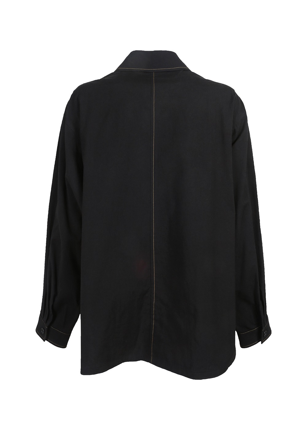 サークル抜染プリントワイドシャツ