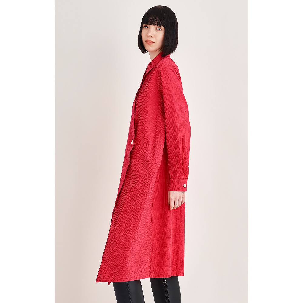 ソフトツイルコットン総ピンタックドレス