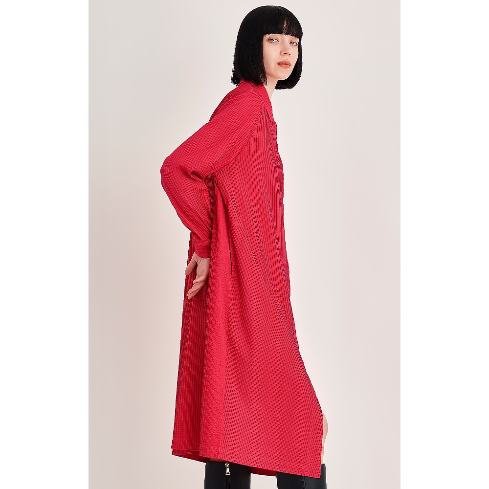 ソフトツイルコットン総ピンタックドレス