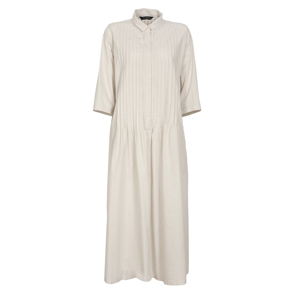 PUTUMAYO 半袖 ワンピース BASIC】キャラコステッチ途中止まりタック半袖ワンピース | ITEM