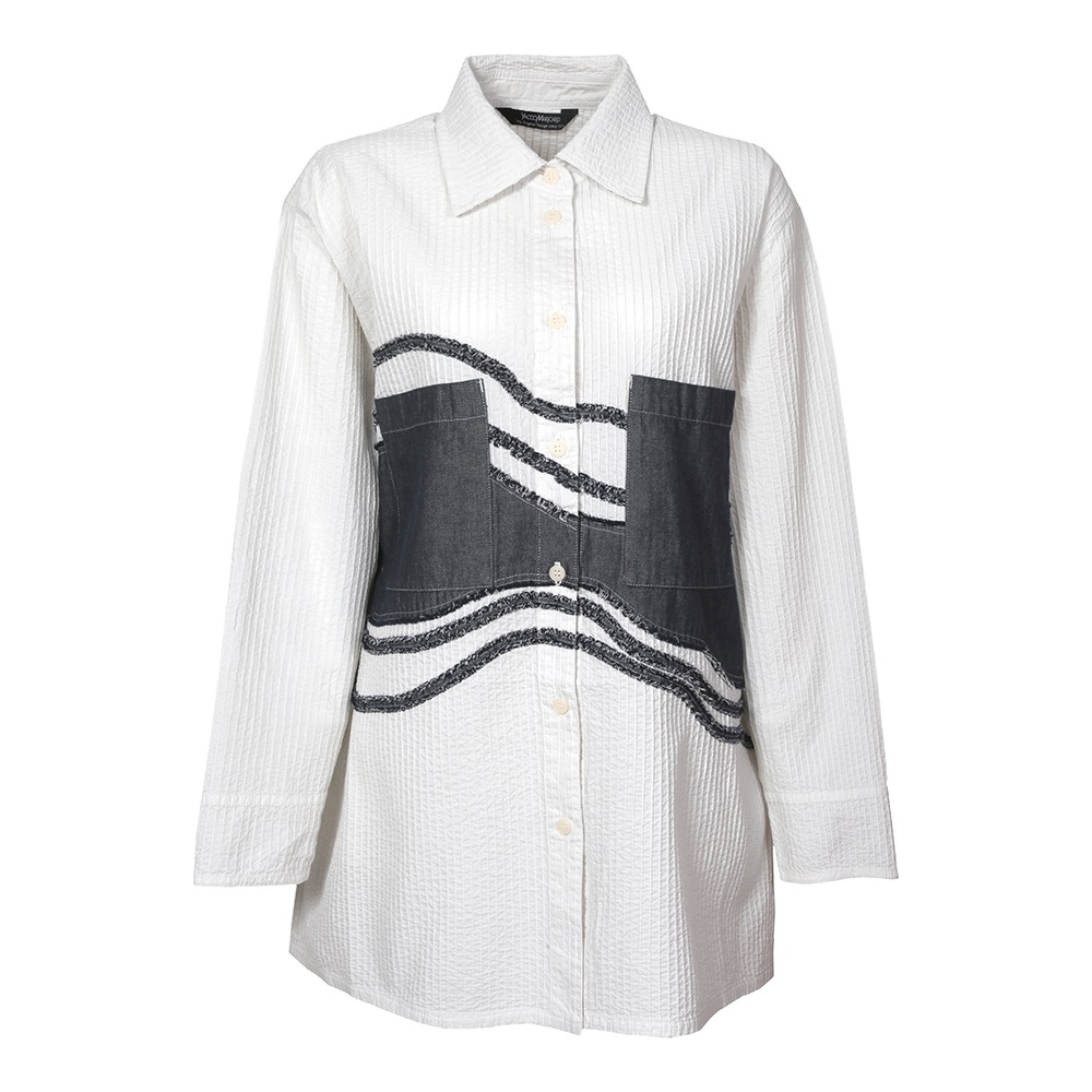 メディア着用】枯山水胸ポケットシャツ（配色） | CLEARANCE SALE