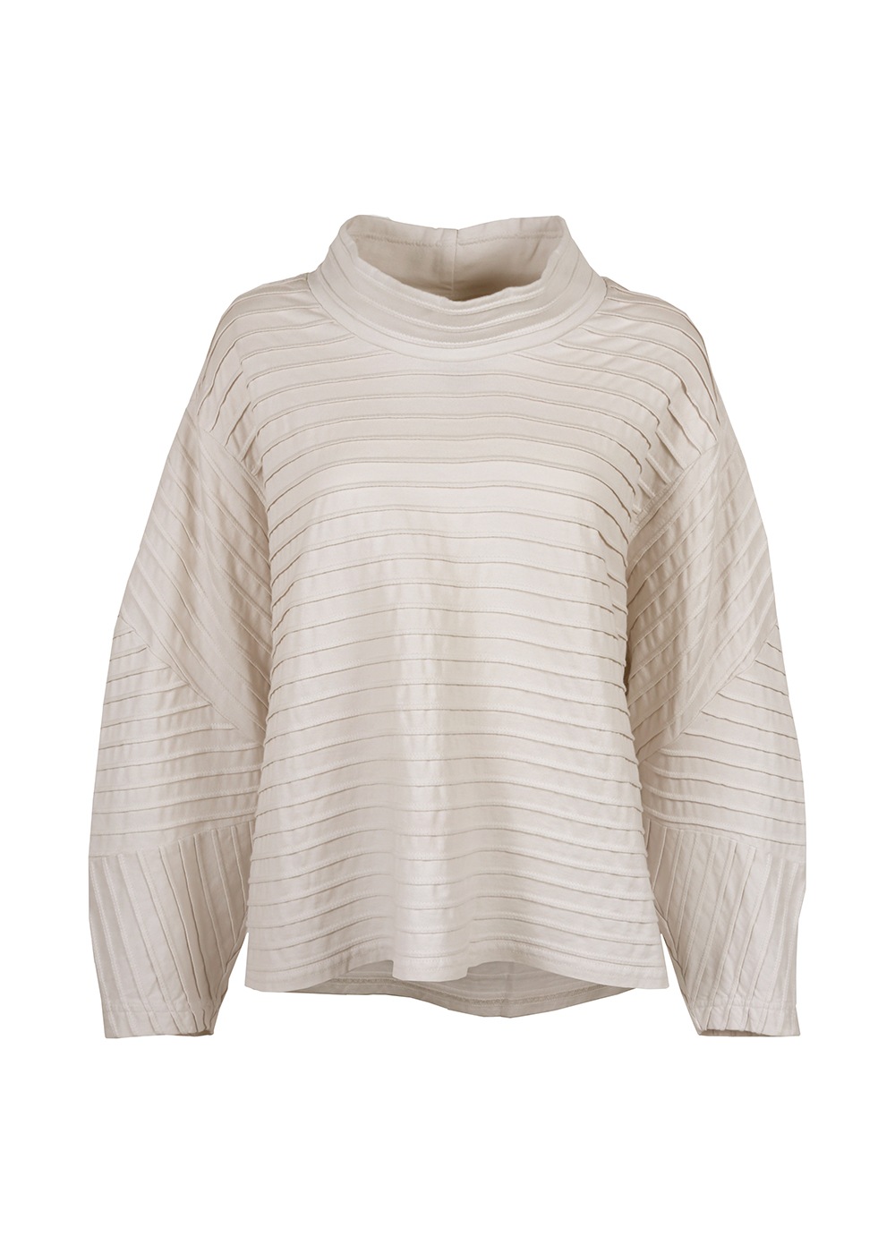 ハイネック袖カーブ切り替えカットソー