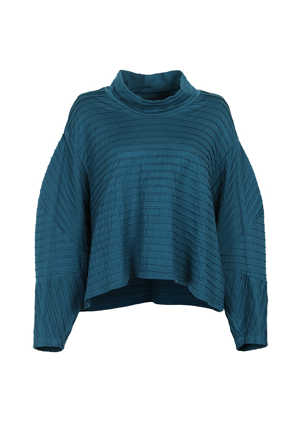 ハイネック袖カーブ切り替えカットソー