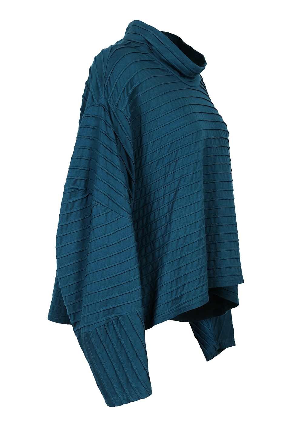 ハイネック袖カーブ切り替えカットソー