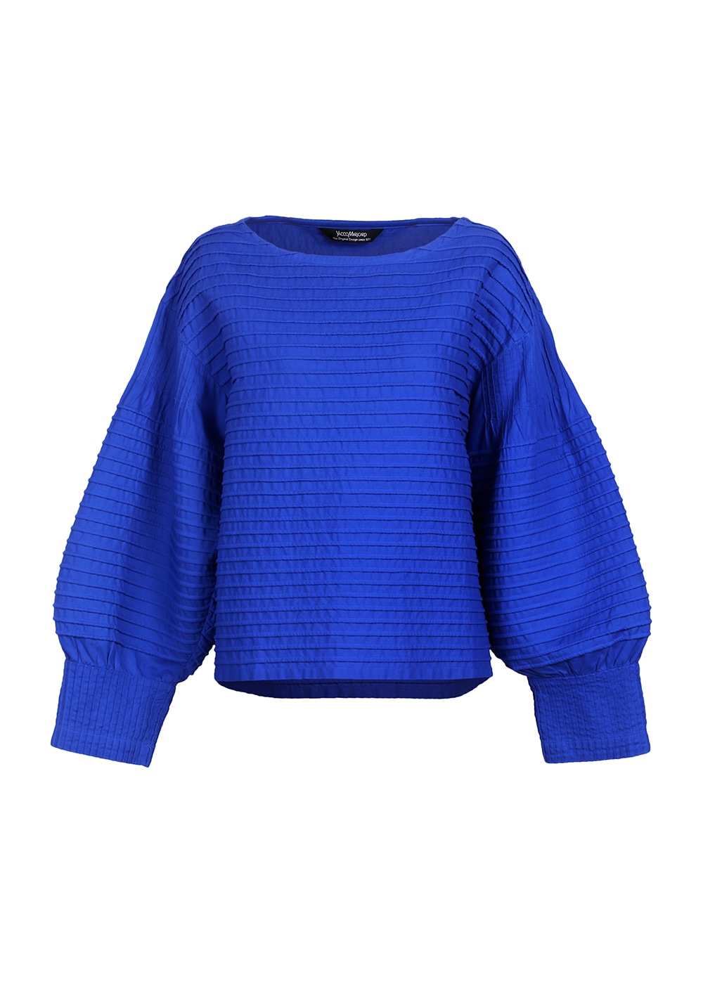 TATEYOKOブティピンタック丸首ブラウス