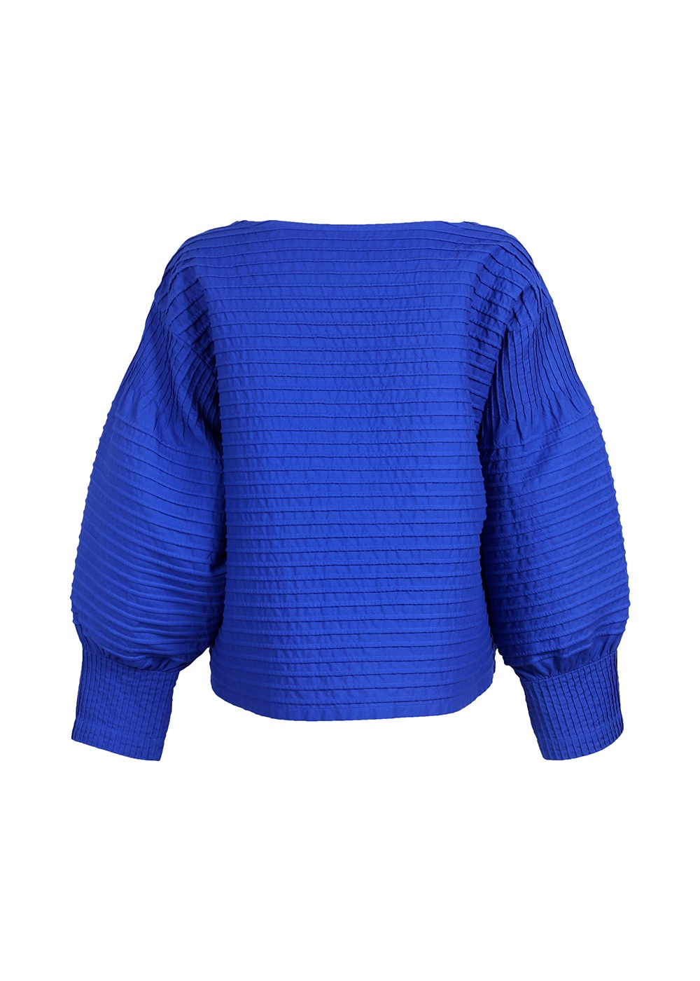 TATEYOKOブティピンタック丸首ブラウス