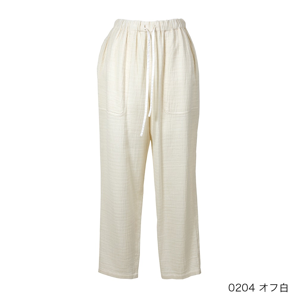 コットンガーゼクレープパンツ