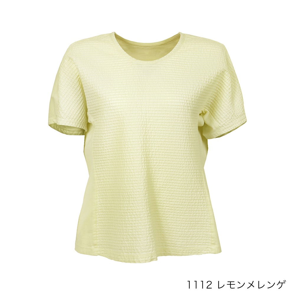 前横ピンタックTシャツ