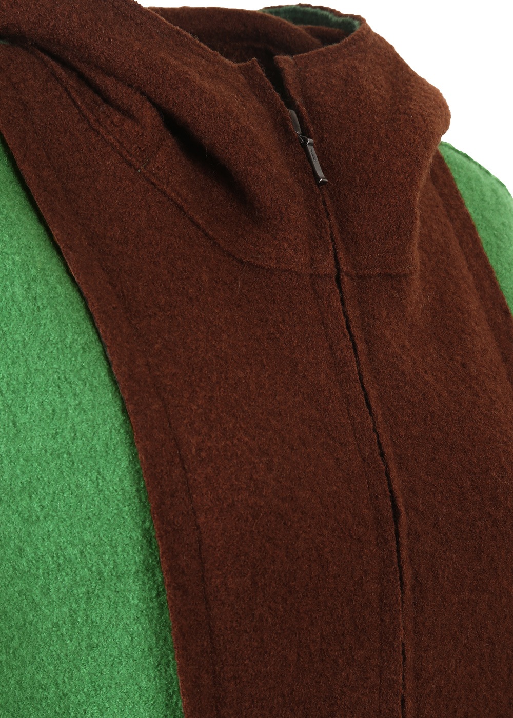 圧縮ニットフード付きベスト