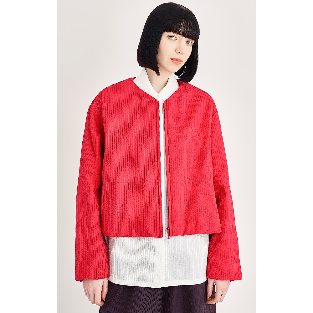 総ピンタックキルトジャケット