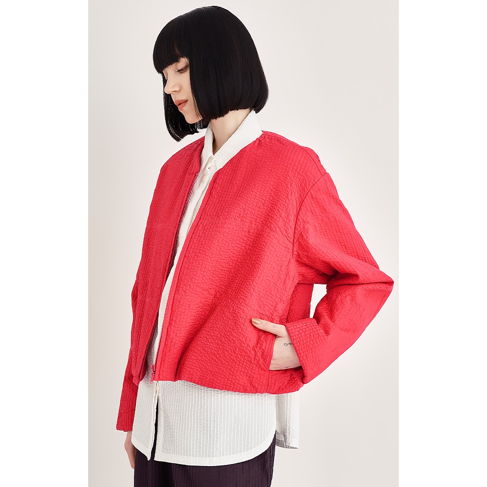 総ピンタックキルトジャケット