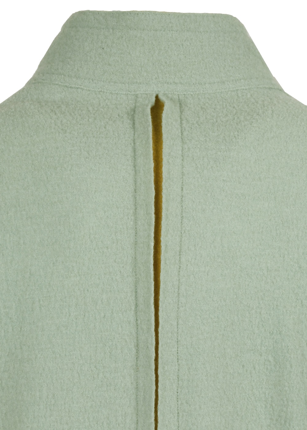 圧縮ニットハイネック裾切り替えジャケット