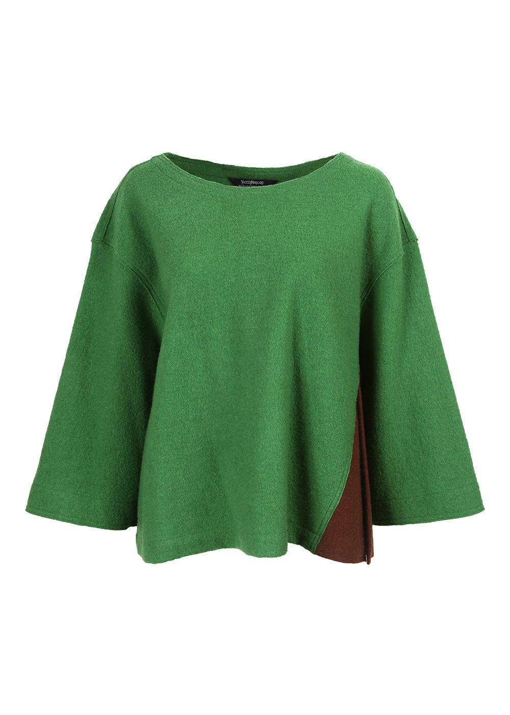 圧縮ニットサイドスリットプルオーバー