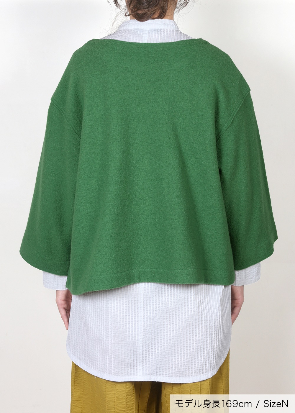 圧縮ニットサイドスリットプルオーバー