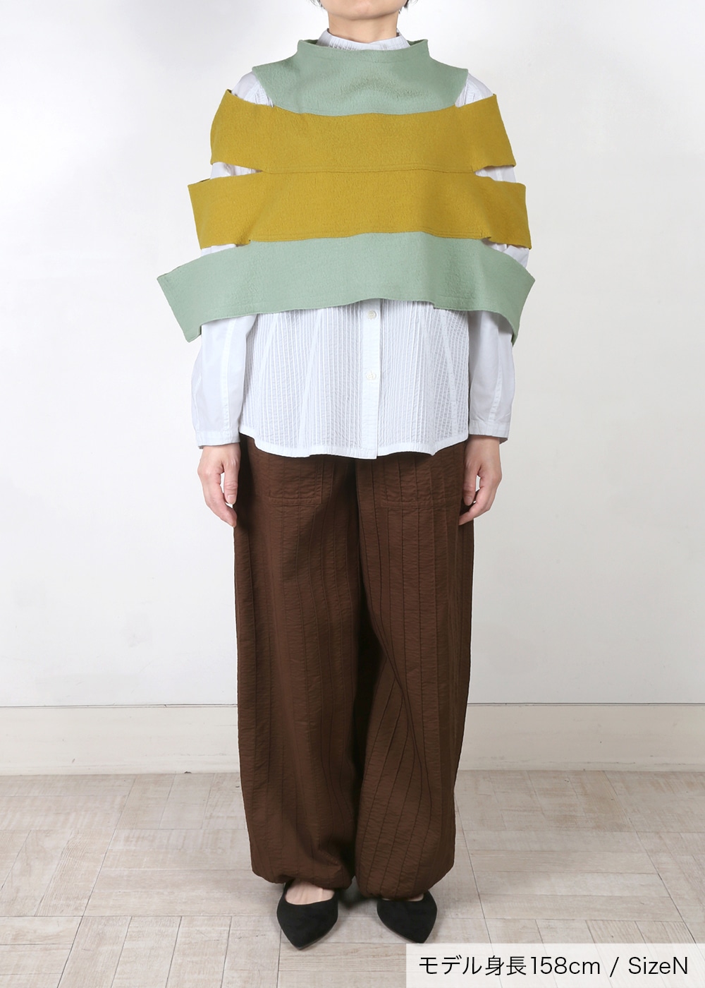 圧縮ニットスリット入りスヌード