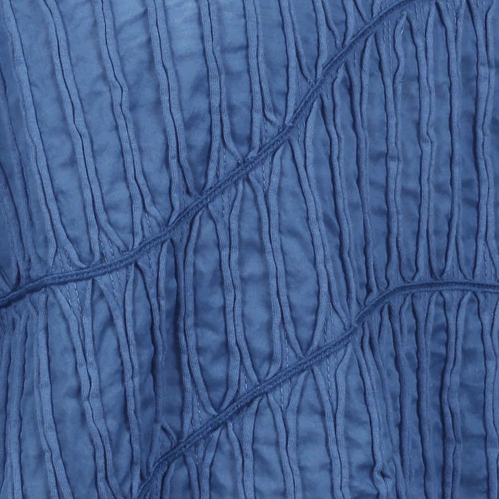 スラッシュ&コード丸首ブラウス