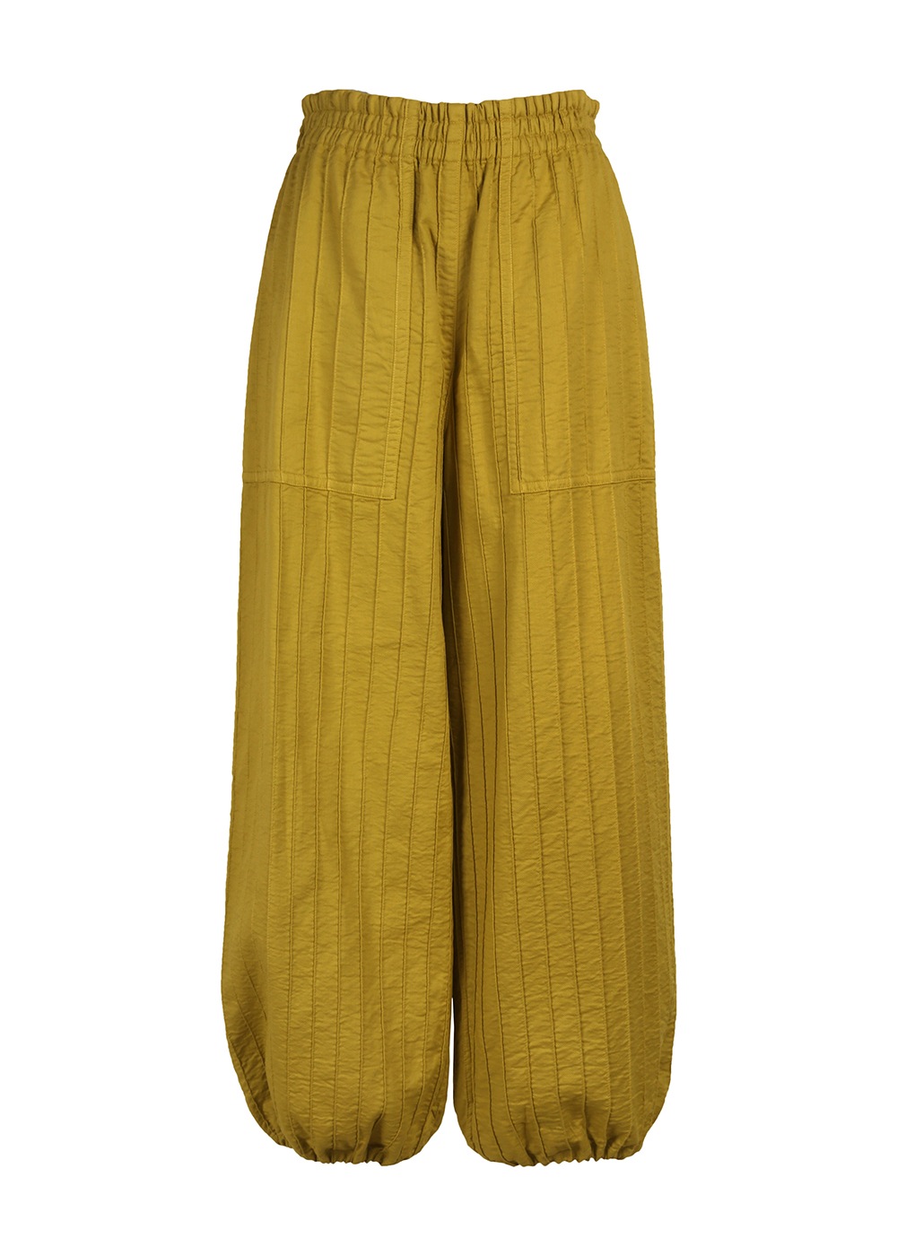 6重ガーゼ裾ゴムパンツ