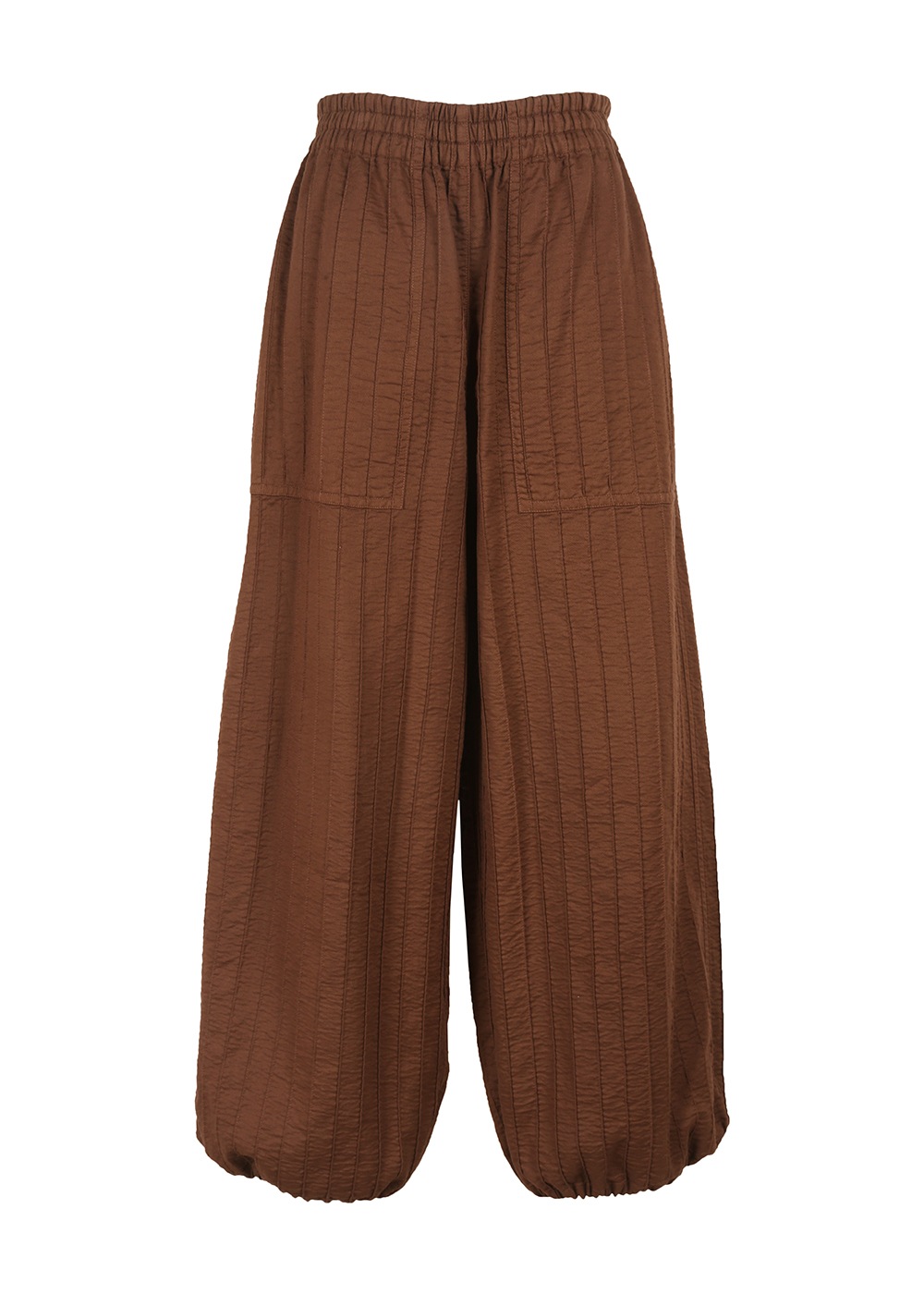 6重ガーゼ裾ゴムパンツ