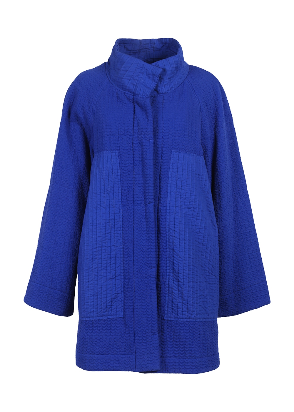 クリースジャガード中綿コート