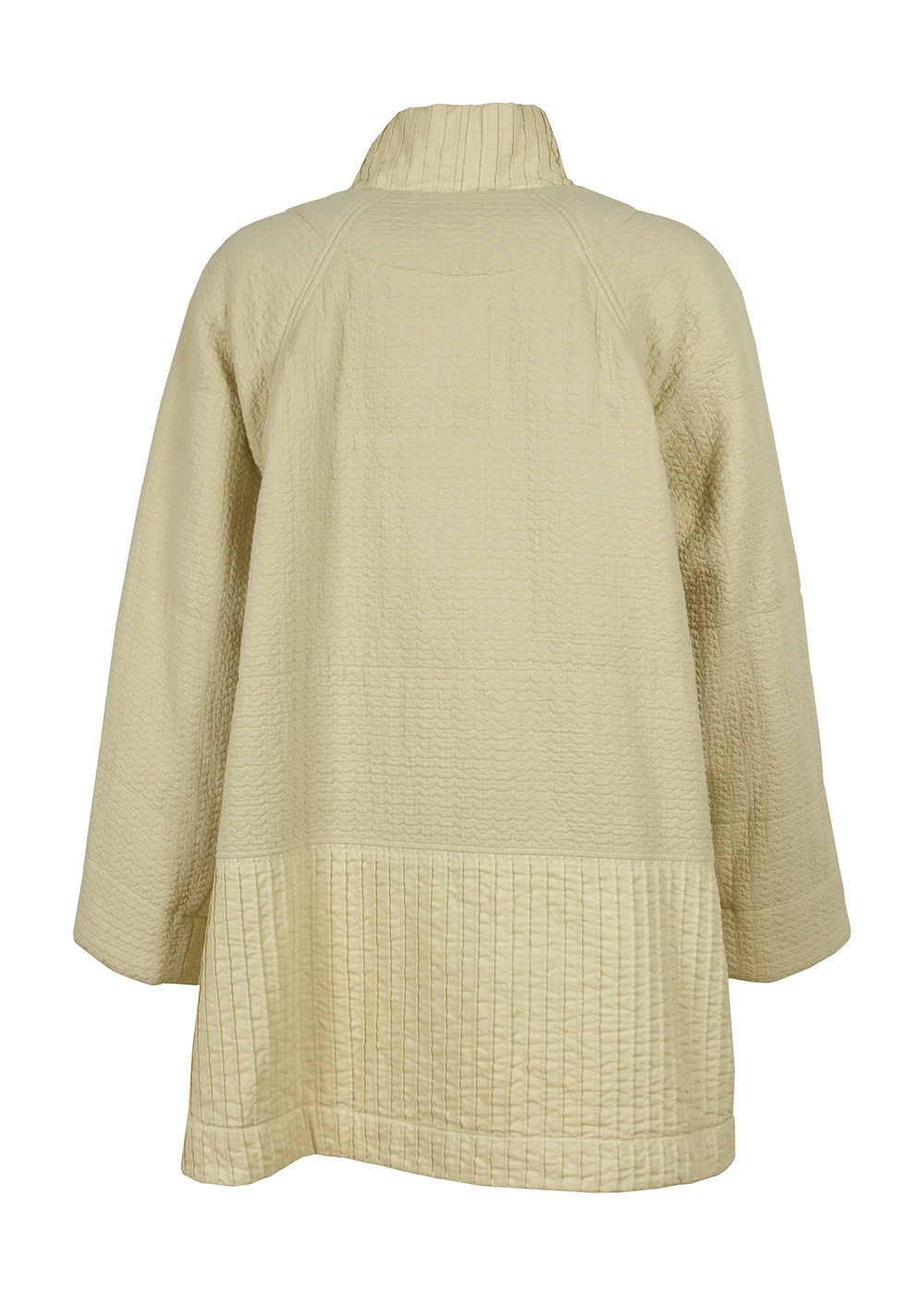 クリースジャガード中綿コート