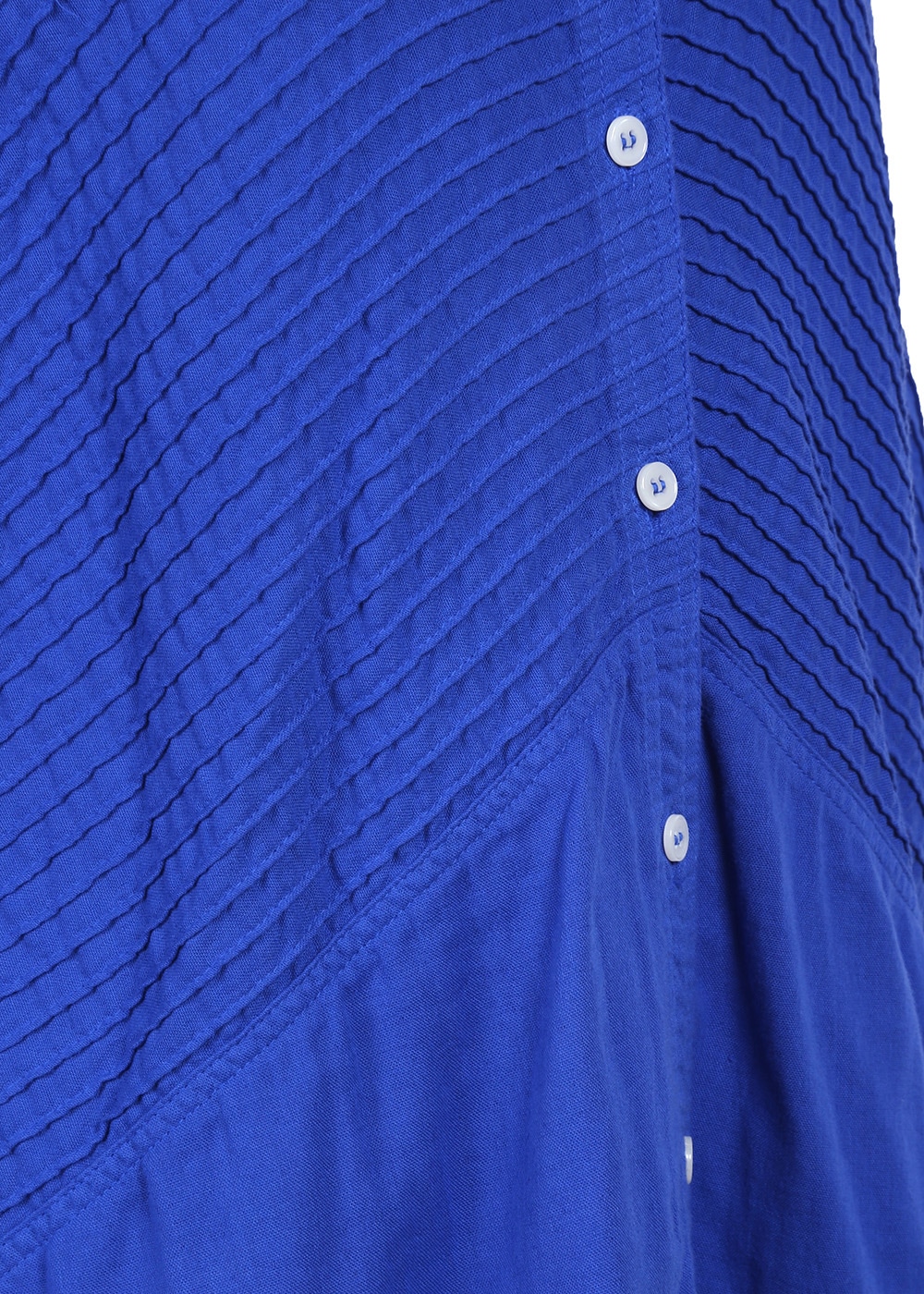 Wガーゼ上部分ピンタックシャツ