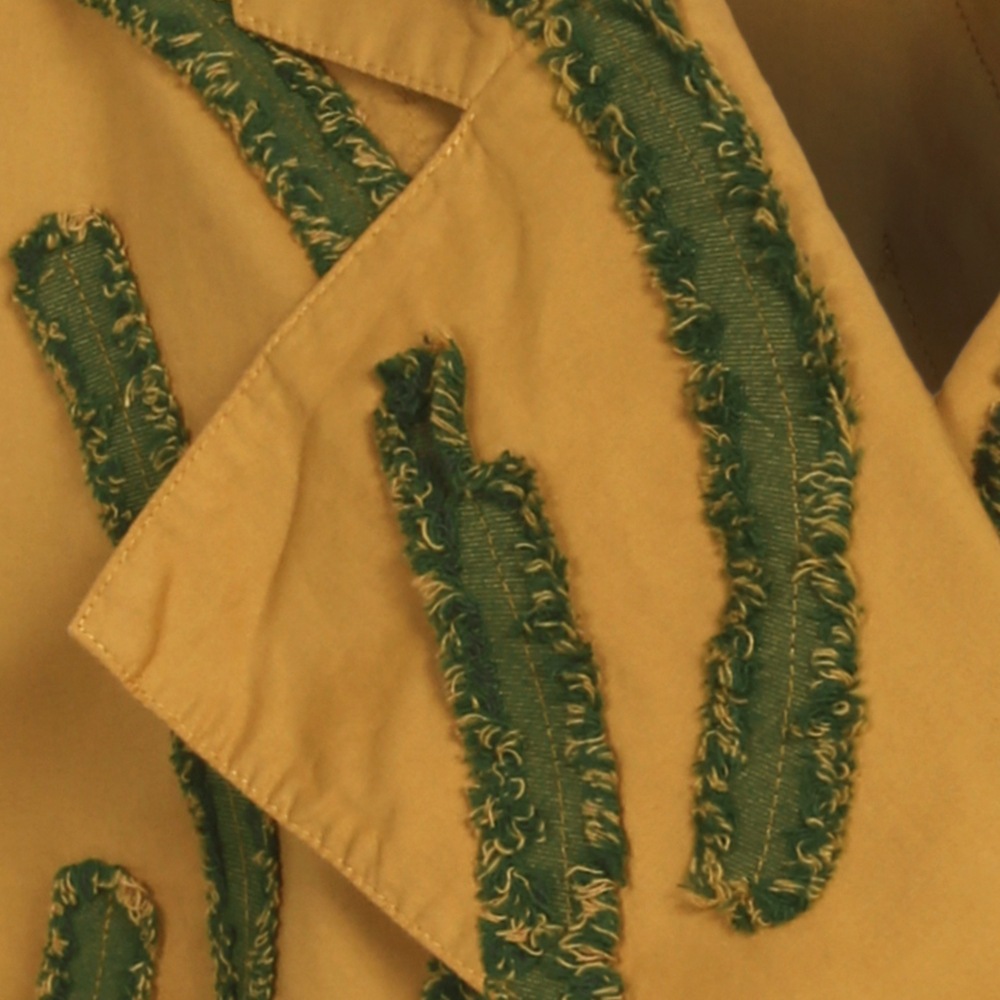 デニム風アイビースラッシュテープジャケット