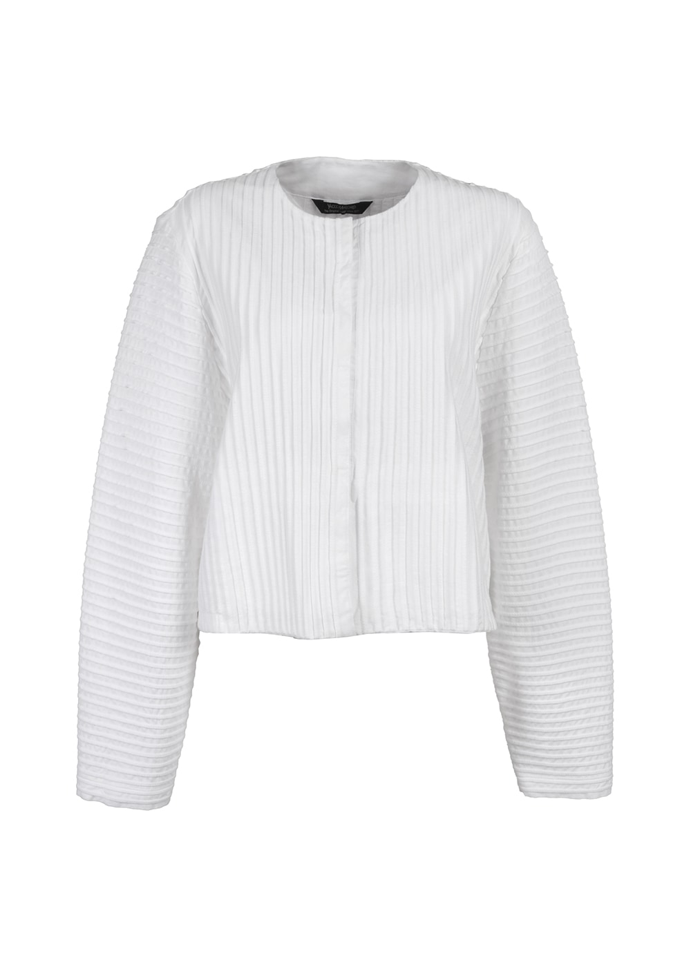 縦ピンタックカットソージャケット