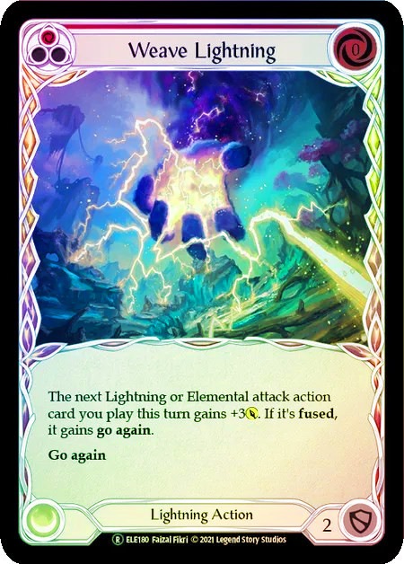 ENG】【Rainbow Foil】[Lightning] Weave Lightning - Red [ELE] | All