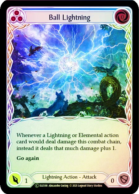 ENG】【Rainbow Foil】[Lightning] Ball Lightning - Blue [ELE] | All