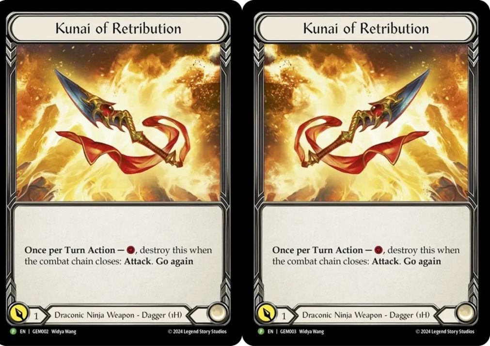 ENG】【Cold Foil】 Kunai of Retribution セット [GEM002/003] | All