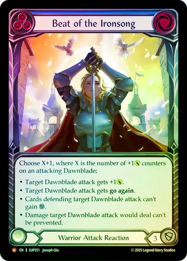 ENG】【Rainbow Foil】[Warrior] アイアンソングの鼓動 / Beat