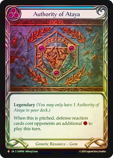 Cold Foil/アタヤの威光/Authority of Ataya ENG】【Cold Foil】[Generic] アタヤの威光 / Authority of