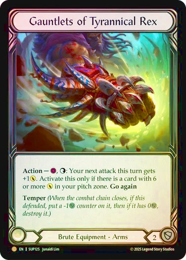Gauntlets of Tyrannical Rex / 恐王の籠手 CF 恐王の籠手 / Gauntlets of Tyrannical Rex Legendary・Fabled