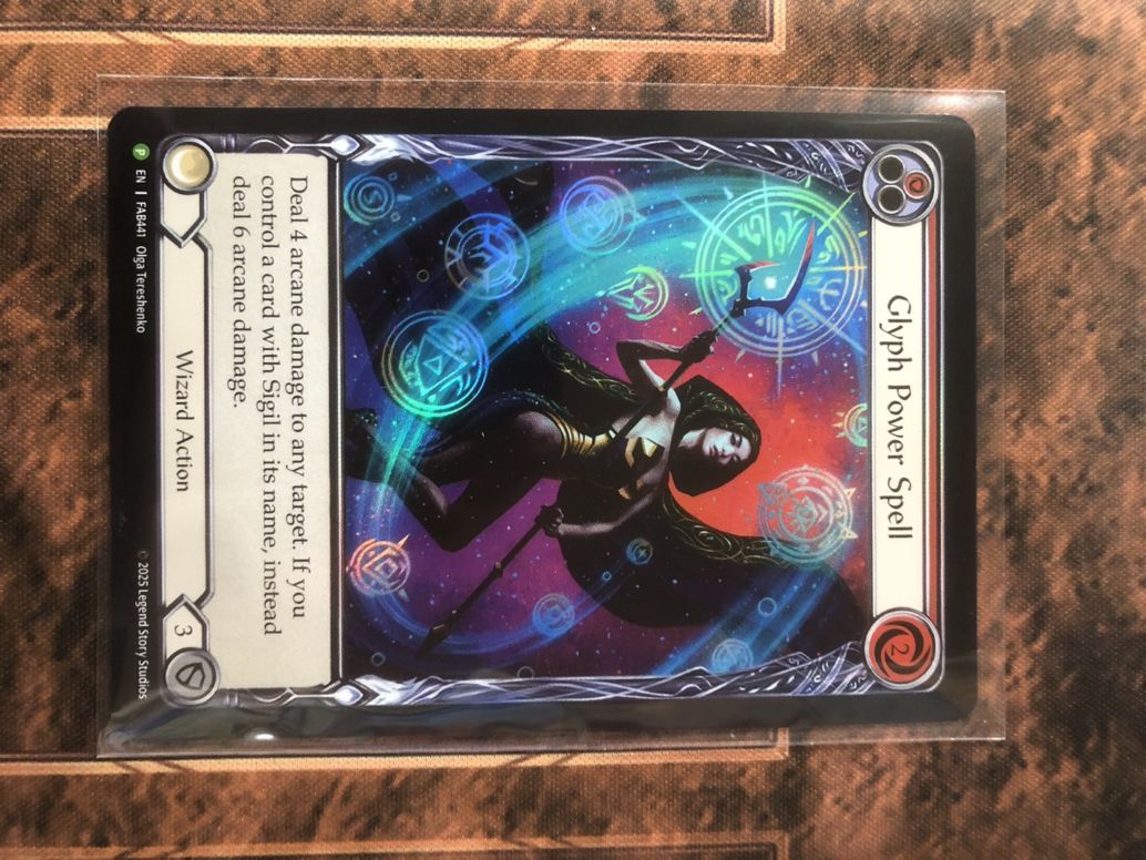 ENG】【Rainbow Foil】 Glyph Power Spell [FAB441] | All Items | TCG