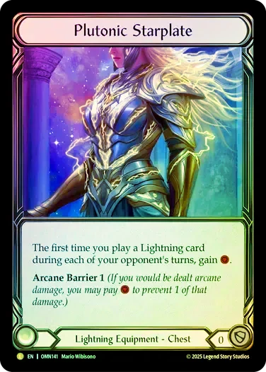 ENG】【Rainbow Foil】[Lightning] 冥王星の星鎧 / Plutonic Starplate