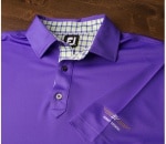 SALEۡSΤߺ߸ˤVOKEY DESIGN FJ Stretch Pique Solid w/ Self Collar - Violet + Gingham Trim ܡ ݥ ѡץ