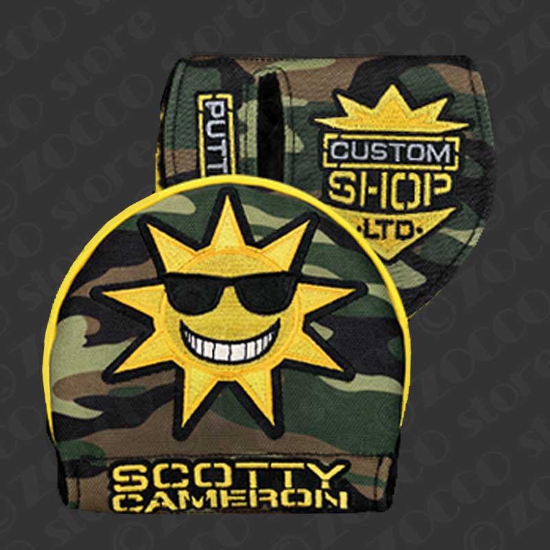 【メーカー製造終了モデル】【期間限定モデル】Customshop Limited Sunshine Camo - Mid Round Headcover - SCOTTY CAMERON スコッティキャメロン カスタムショップ限定 サンシャインカモ ミッドラウンド ヘッドカバー