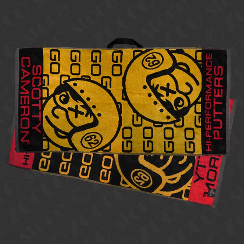 ジョニーレーサー ゴルフ タオル - スクールバスイエロー&レッド スコッティキャメロン SCOTTY CAMERON【カリフォルニアギャラリー限定】
