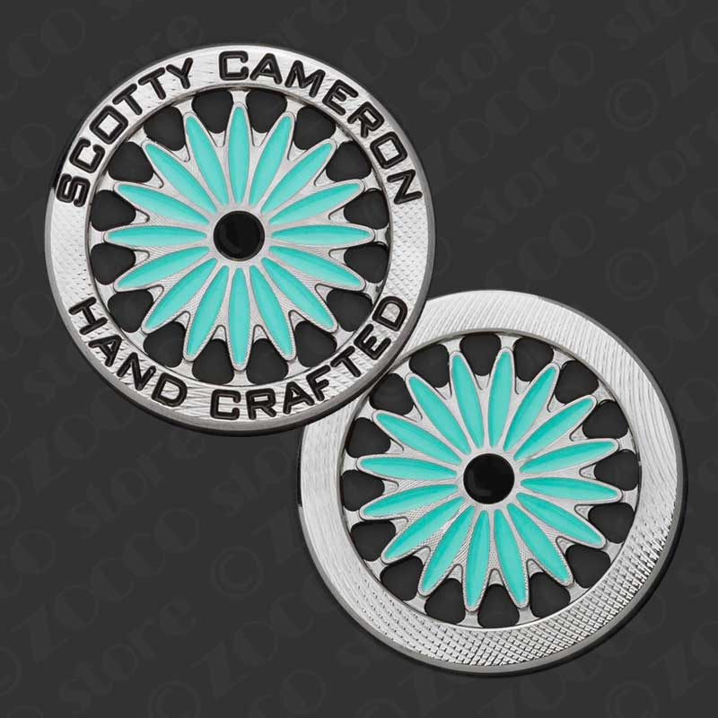 キャメロン コイン ボールマーカー デイジー HAND CRFTED - ブルー&ブラック スコッティキャメロン SCOTTY CAMERON